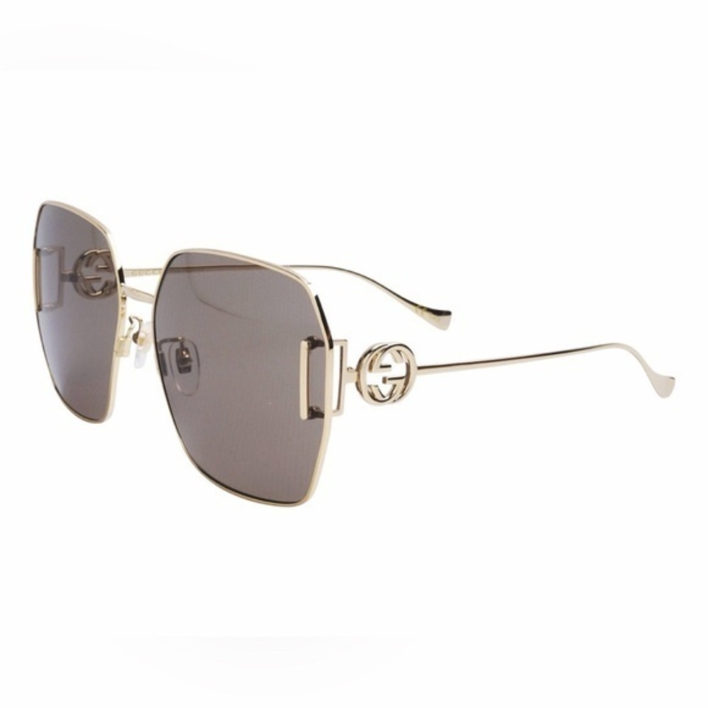 Gucci GG1207SA Sunglasses GOLD-GOLD / BROWN NWT